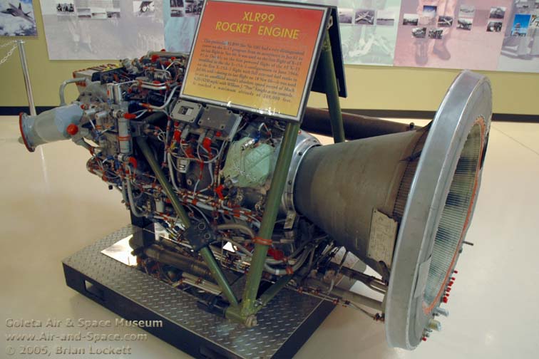Reaction Motors XLR-99 rocket engine at AFFTC Museum